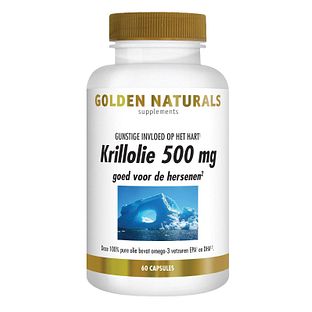Golden Naturals Krillolie 500mg Capsules 60CP Golden Naturals Krillolie 500mg Capsules 60CP