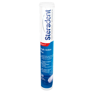 Steradent Triple Action Plus Bruistabletten 30TB