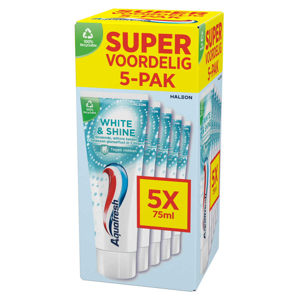 Aquafresh White & Shine Tandpasta 5-Pack afbeelding