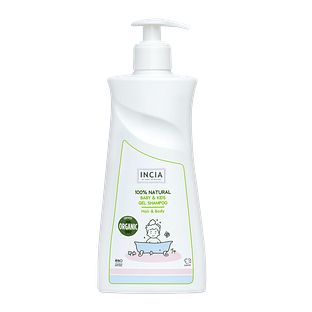 Incia Hair & Body 100% Natural Baby & Kids Gel Shampoo 350ML