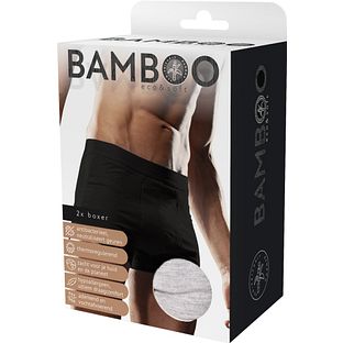 Naproz Bamboo Men's Original Boxer Grijs 2-Pack S 2PR
