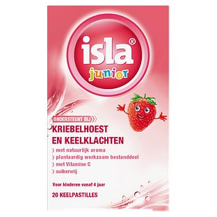 Isla Junior Keelpastilles - bij kriebelhoest en keelklachten 20TB Isla Junior Keelpastilles - bij kriebelhoest en keelklachten 20TB