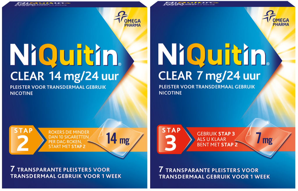 NiQuitin Clear Pleister Acht Weken Behandeling afbeelding