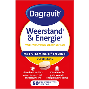 Dagravit Weerstand & Energie Totaal 30 Kauwtabletten 50TB