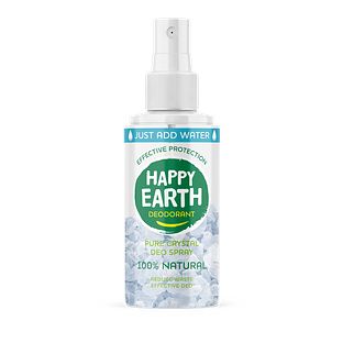 Happy Earth 100% Natural Deo Crystal Deo Spray Refillable 50GR Happy Earth 100% Natural Deo Crystal Deo Spray Refillable 50GR