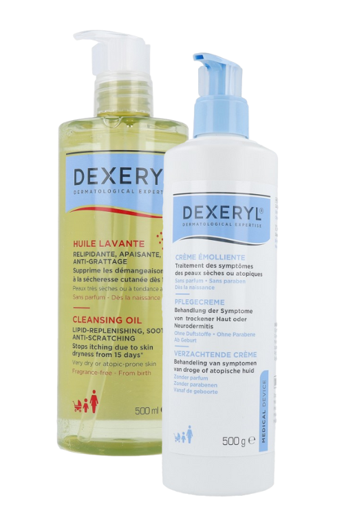 Dexeryl Verzachtende Crème en Wasolie Combi afbeelding