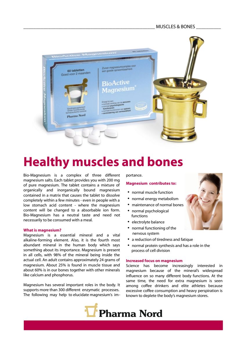 BioActive Magnesium Tabletten afbeelding van document #1, instructions