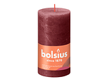 Bolsius Rustiek Stompkaars Red Velvet 130/68 1ST