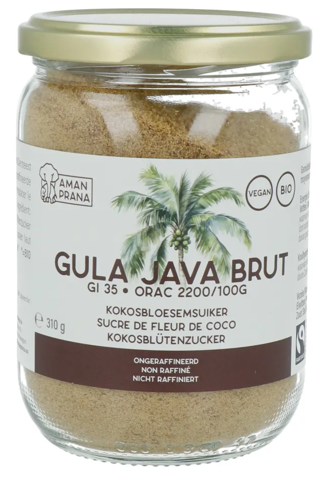 Aman Prana Gula Java Brut Kokosbloesemsuiker afbeelding
