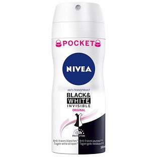 Nivea Black & White Invisible Original Deodorant Spray Pocket 100ML