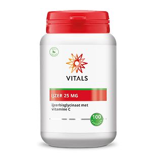 Vitals IJzer 25mg Capsules 100CP