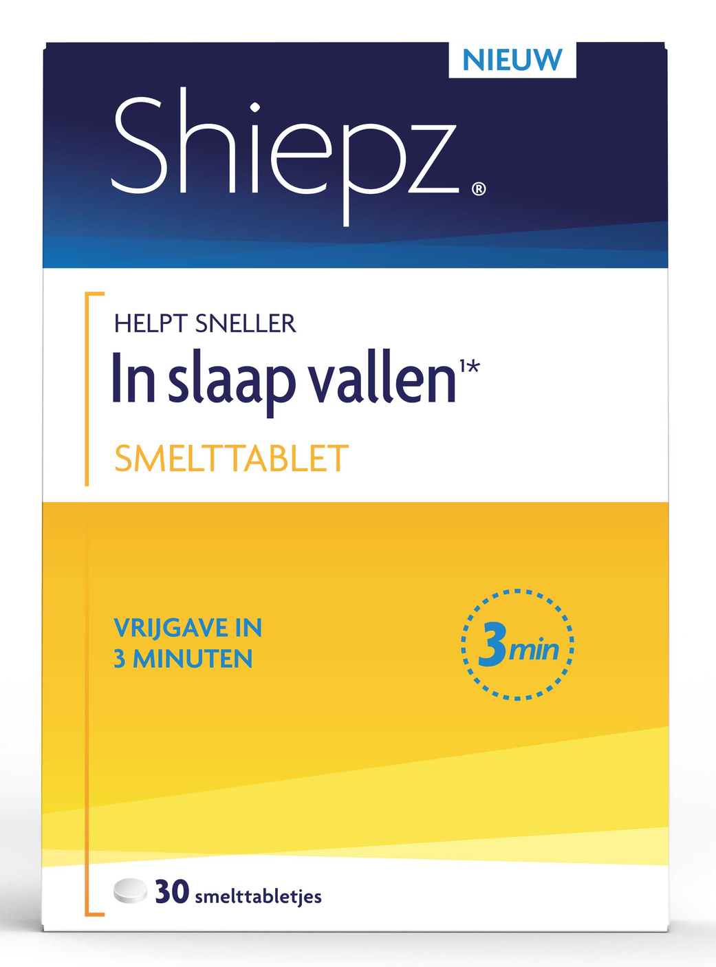 Shiepz Helpt Sneller in Slaap Vallen¹* Smelttabletten 30TB