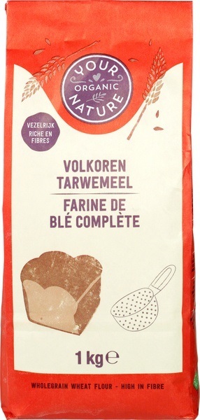 Your Organic Nature Volkoren Tarwemeel Biologisch afbeelding
