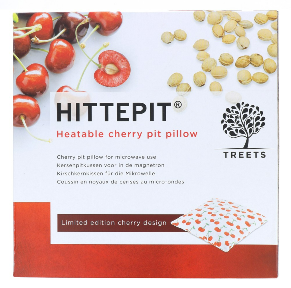 Hittepit Heatable Cherry Pit Pillow Vierkant Red Cherry