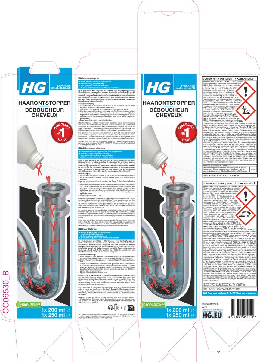 Badkamer Haarontstopper afbeelding van document #1, label