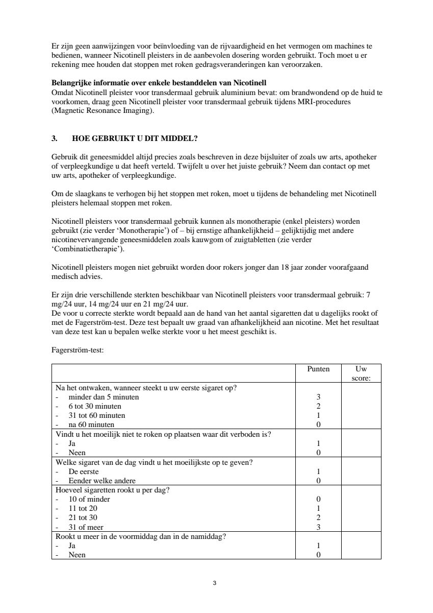 Pleisters 21 mg - voor stoppen met roken afbeelding van document #3, leaflet