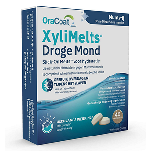 OraCoat XyliMelts voor Droge Mond Muntvrij 40ST