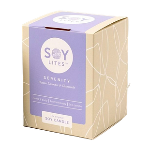 Soylites Soycandle Serenity - Organic Lavender & Chamomile 220ML