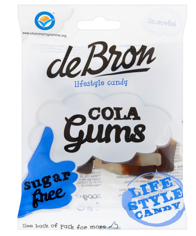 De Bron Suikervrije Cola Gums afbeelding 1