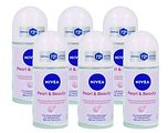 Nivea Pearl & Beauty Roll-on Voordeelverpakking 6x50ML