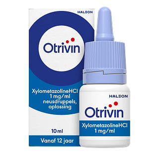 Otrivin Xylometazoline HCI 1 mg/ml Neusdruppels bij een verstopte neus 10ML Otrivin Xylometazoline HCI 1 mg/ml Neusdruppels bij een verstopte neus 10ML