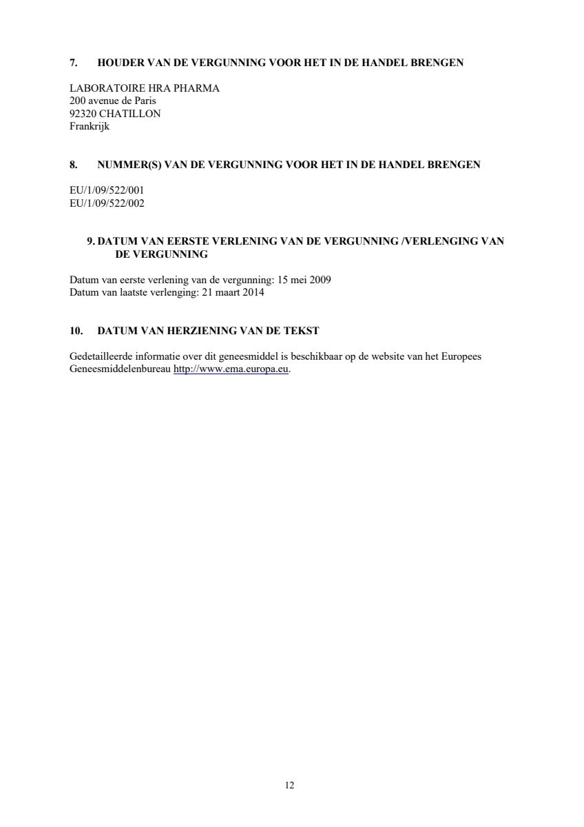 Noodanticonceptie Tablet afbeelding van document #12, leaflet