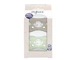 Difrax Fopspeen Natural Siliconen 6-12 Maanden Stone/Sage 2ST
