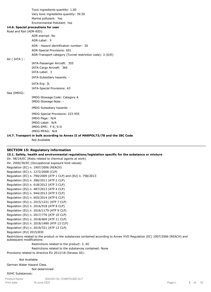 Essentiële Olie Sauna afbeelding van document #8, label
