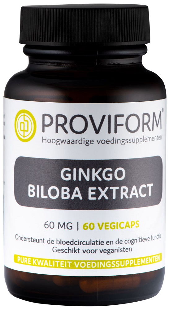 Proviform Ginkgo Biloba Extract 60mg Vegicaps 60st afbeelding 1