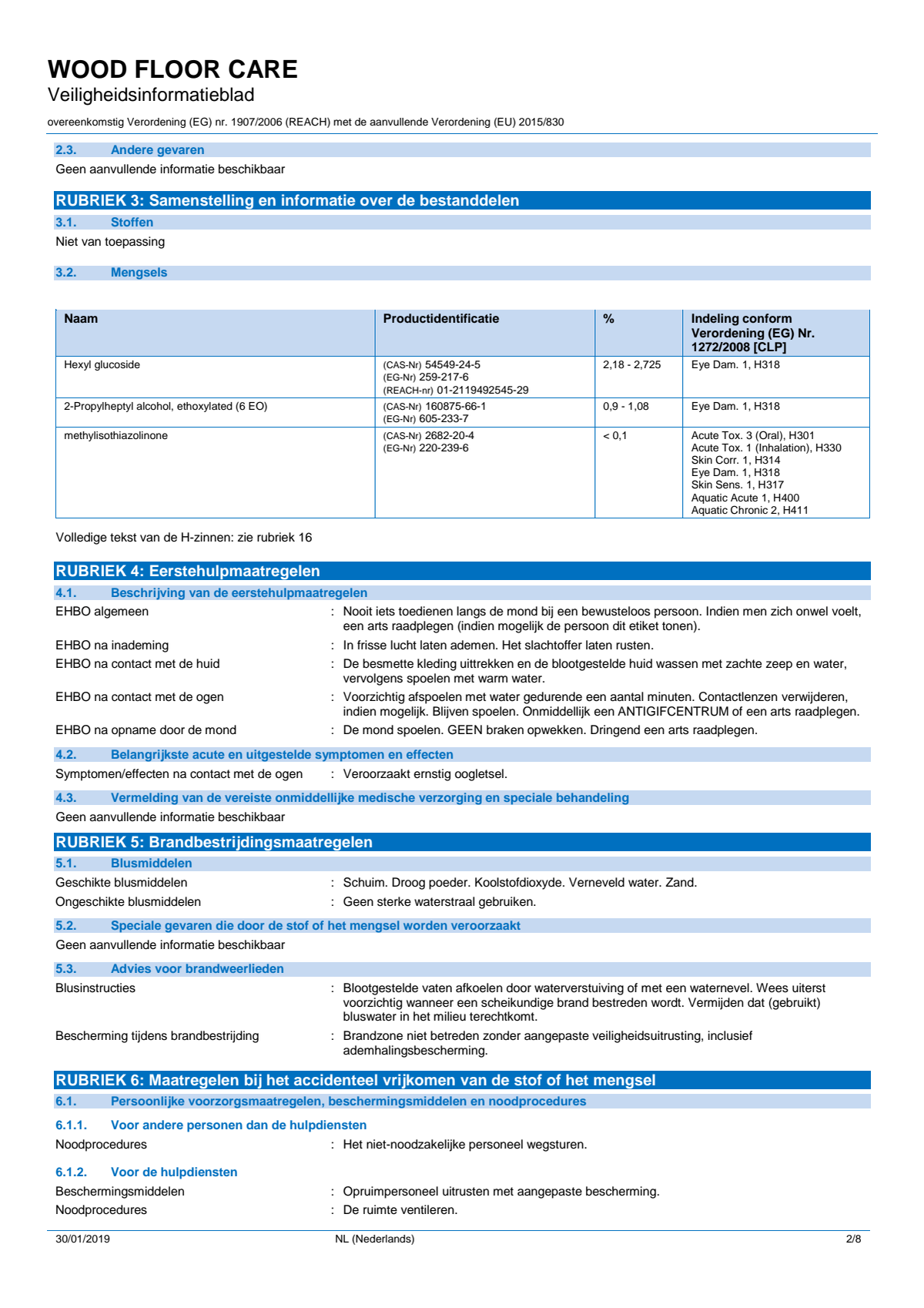 Wood Care Hout Reiniger afbeelding van document #2, info_folder