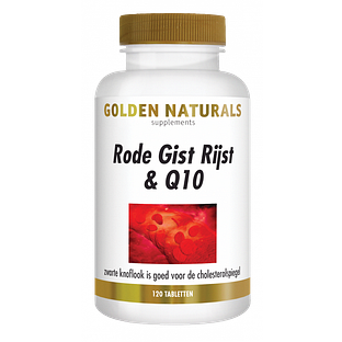 Golden Naturals Rode Gist & Q10 Tabletten 120VTB