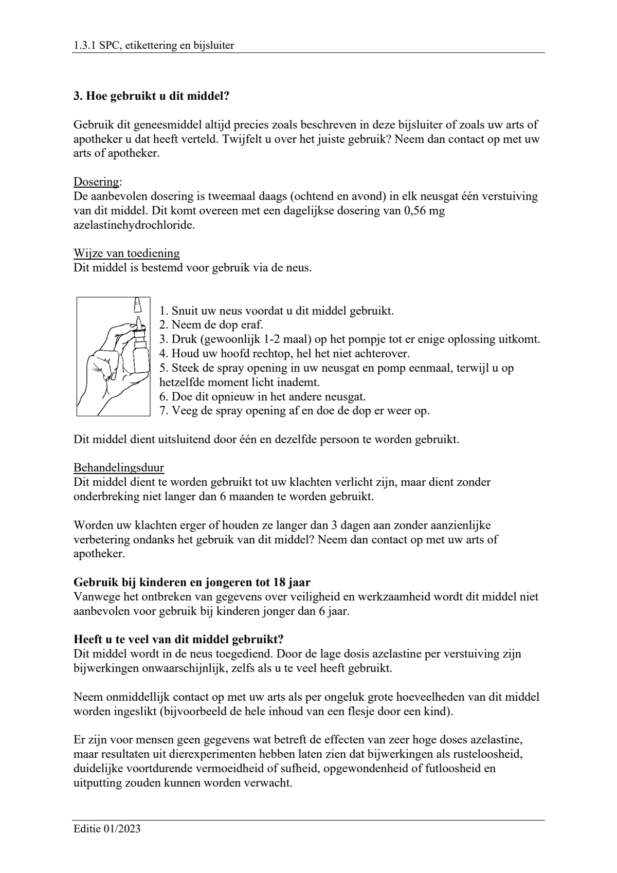 1mg/ml  Neusspray, oplossing afbeelding van document #3, leaflet