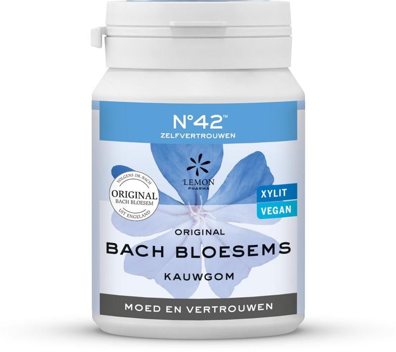 Lemon Pharma Bach Bloesem Kauwgom No42 Zelfvertrouwen 40ST