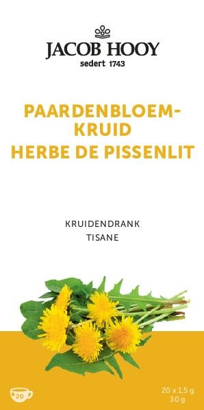 Jacob Hooy Paardenbloemkruid Theezakjes 20ST