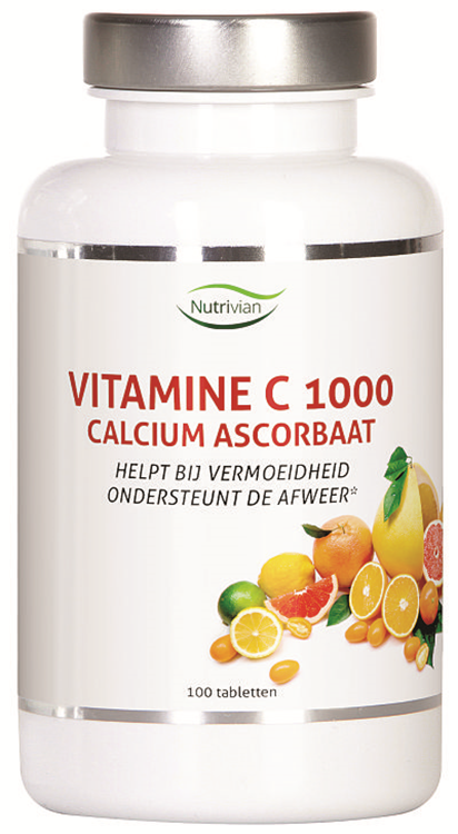 Nutrivian Vitamine C 1000 Calcium Ascorbaat Tabletten 100TB