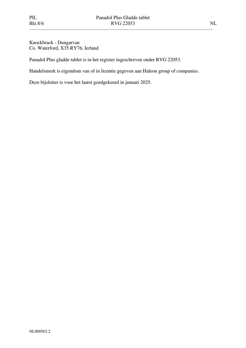 Plus Tabletten Glad afbeelding van document #8, leaflet