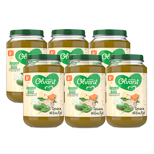 Olvarit 6m+ Spinazie Witvis Rijst 200GR