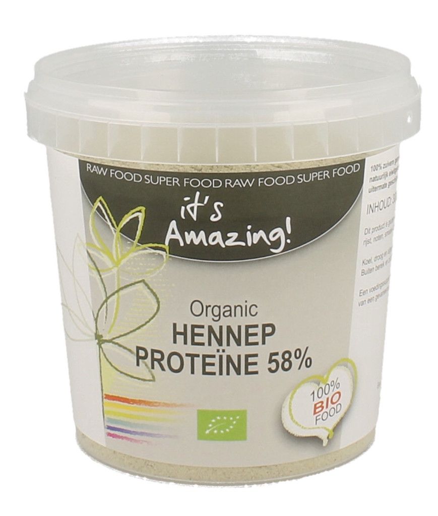 Its Amazing Organic Hennep Proteine 58% 300GR