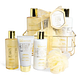 IDC Institute Scented Bath Gold Giftset 1ST Mandje met de inhoud ervoor