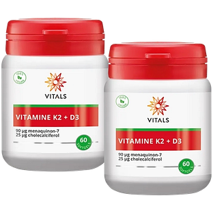 Vitals Vitamine K2 + D3 Softgels Duoverpakking 2x60SG
