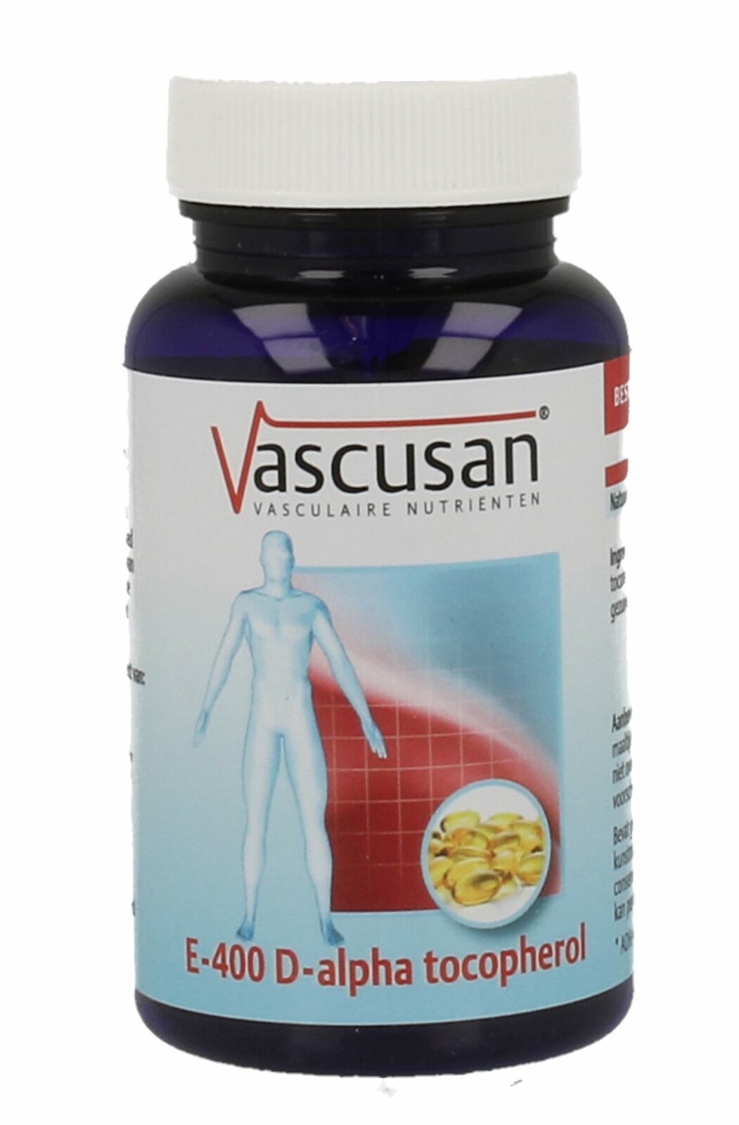 Vascusan E-400 D-Alpha Tocopherol Capsules afbeelding 1