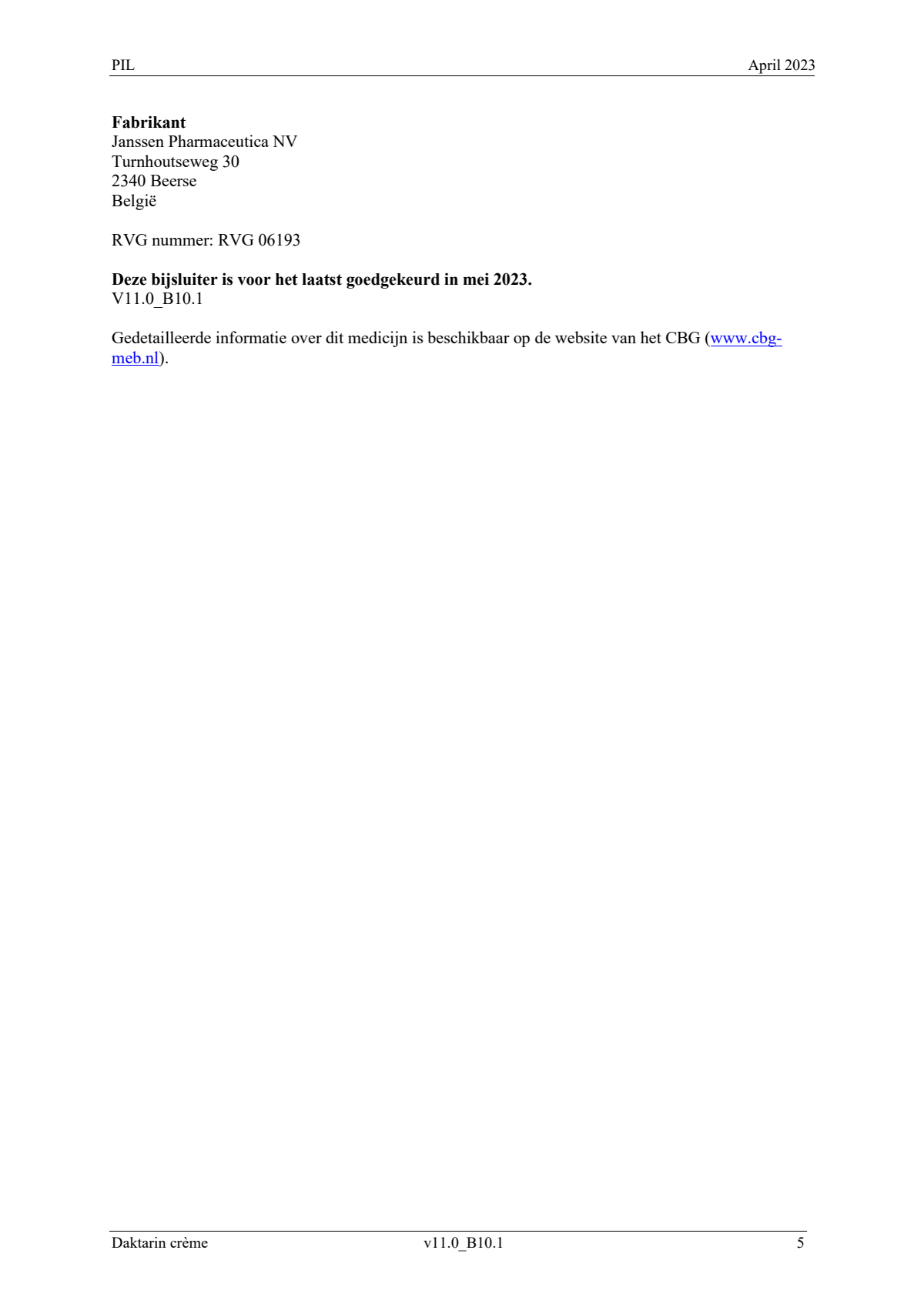 20mg Miconazol Crème (30GR) en Strooipoeder afbeelding van document #5, leaflet