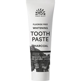 Urtekram Fluoride Free Whitening Tooth Paste Charcoal 75ML