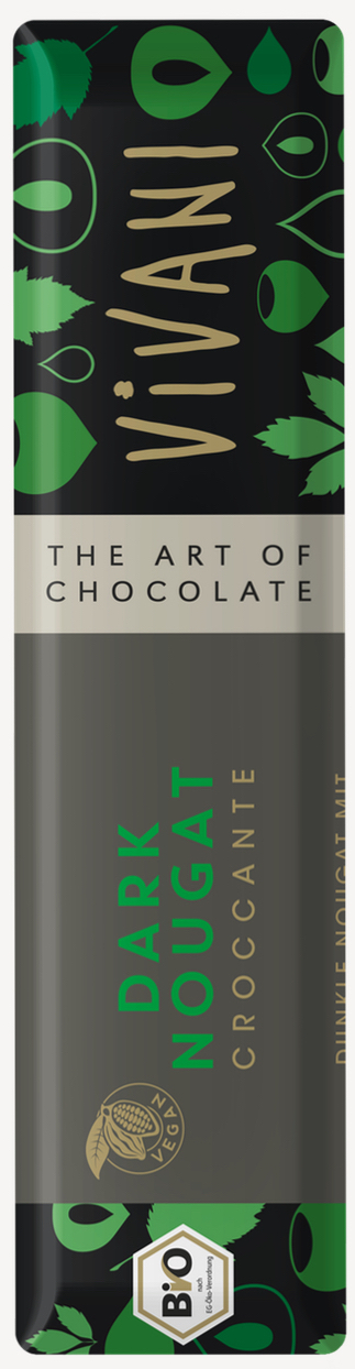 Vivani Chocolade Reep Dark Nougat afbeelding