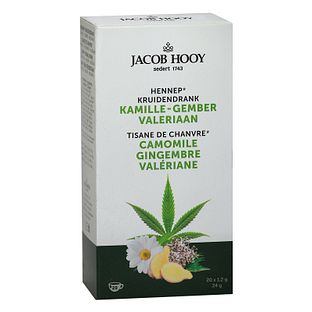 Jacob Hooy Hennep Kamille Gember Valeriaan Kruidendrank 20ST