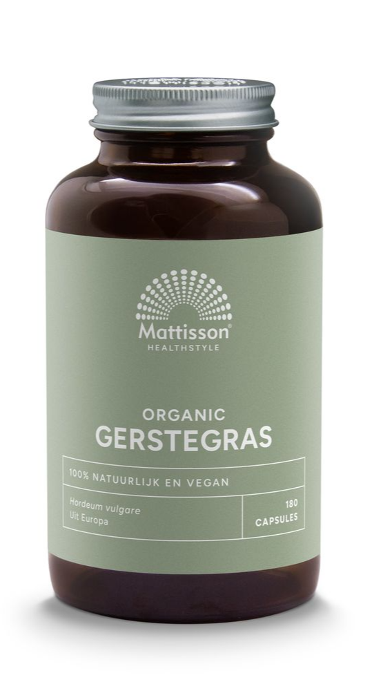 Mattisson HealthStyle Organic Gerstegras Capsules 180CP
