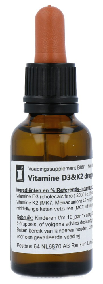 VeraSupplements Vitamine D3 & K2 Druppels 30ML