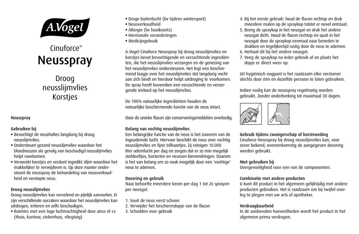 Neusspray Droog Neusslijmvlies afbeelding van document #1, instructions