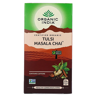 Organic India Tulsi Masala Chai Thee 25ZK Organic India Tulsi Masala Chai Thee 25ZK