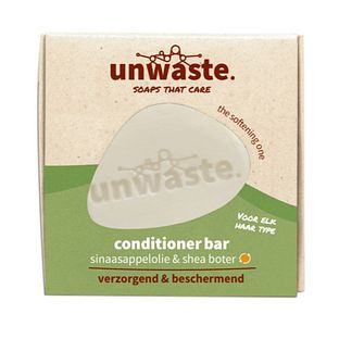 unwaste Conditionerbar Sinaasappelolie & Shea Boter 65GR unwaste Conditionerbar Sinaasappelolie & Shea Boter 65GR